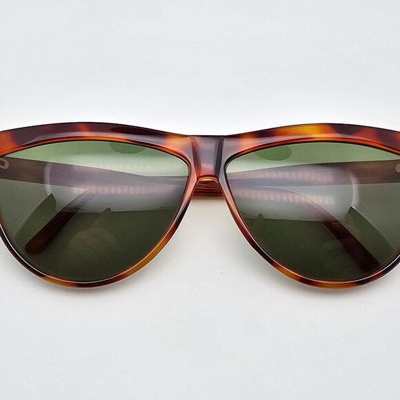 Lino Veneziani L.V. 930-716 Havana Tortoise Frame Green Lens Sunglasses Italy main image 8